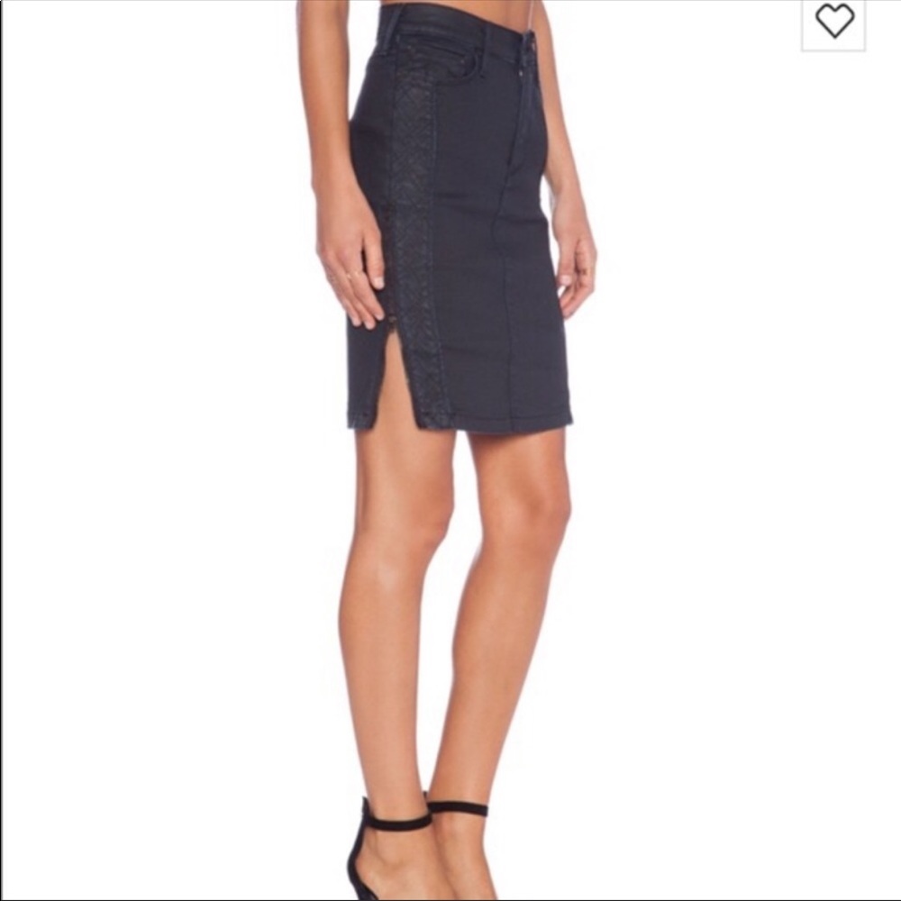 True Religion Navy Jean Skirt